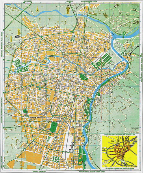 Map of Turin