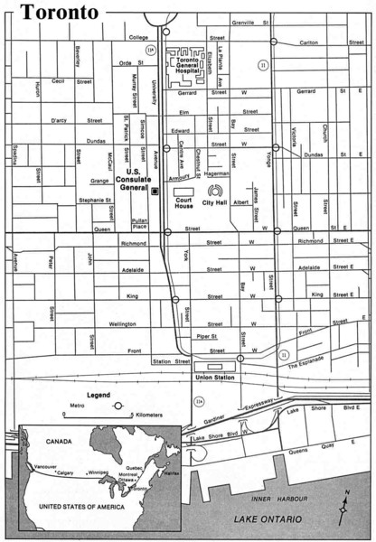 Toronto Tourist Map