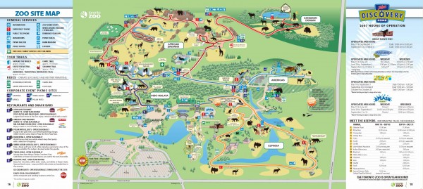 Toronto Zoo Map - 361A Old Finch Avenue Scarborough Ontario M1B 5K7 •  mappery