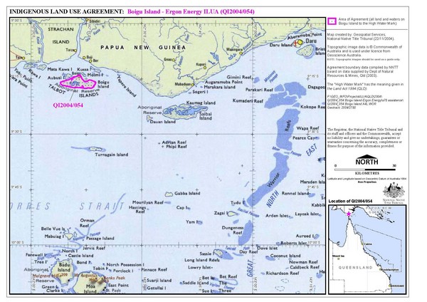 Torres Strait Land Use Map