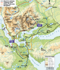 Torres del Paine National Park Map