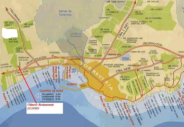 Torrevieja Alicante Spain Map Torrevieja Spain Restaurant And Tourist Map - Torrevieja Spain • Mappery