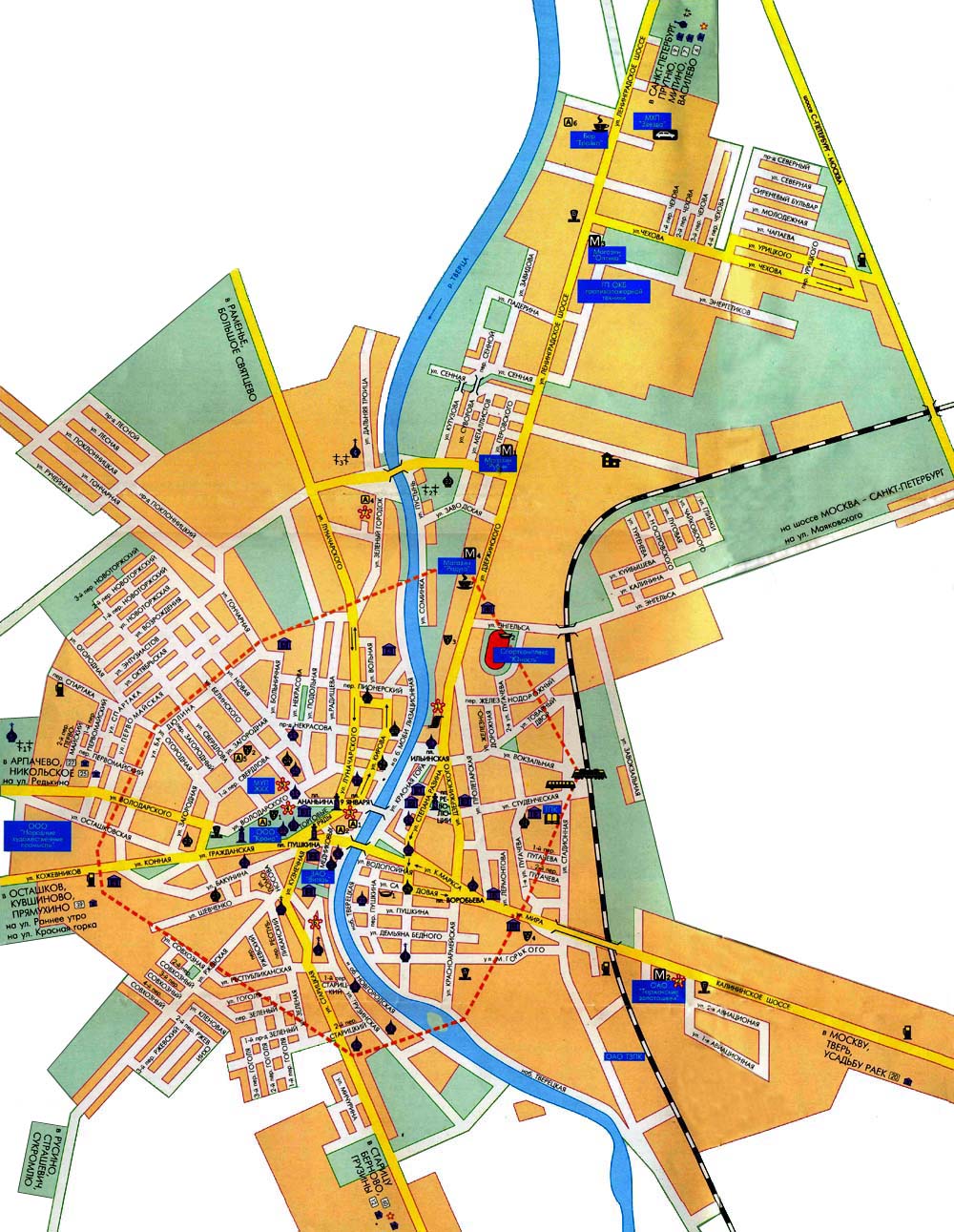 Torzhok Map russia • mappery