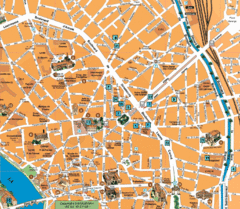 Toulouse Tourist Map