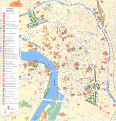 Toulouse - centre Map