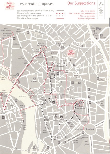 Toulouse - walking tours Map