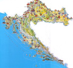 Tourist Map of Croatia
