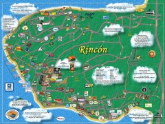 Tourist Map of Rincón Puerto Rico