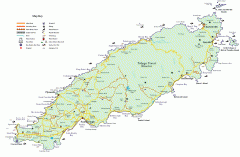 Tourist and Road map of Tobago Tourist and Road map of Tobago