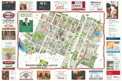 Tourist map of Downtown Bellevue