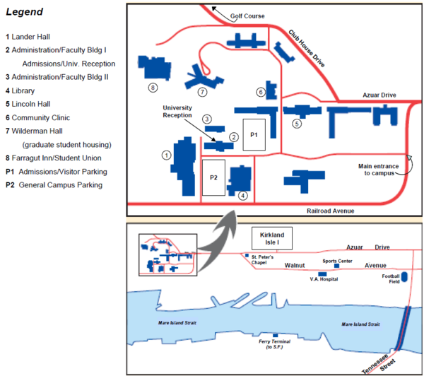 Touro University Map