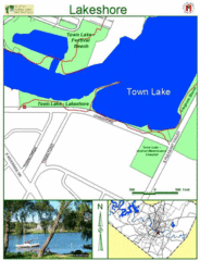 Town Lake Lakeshore Map