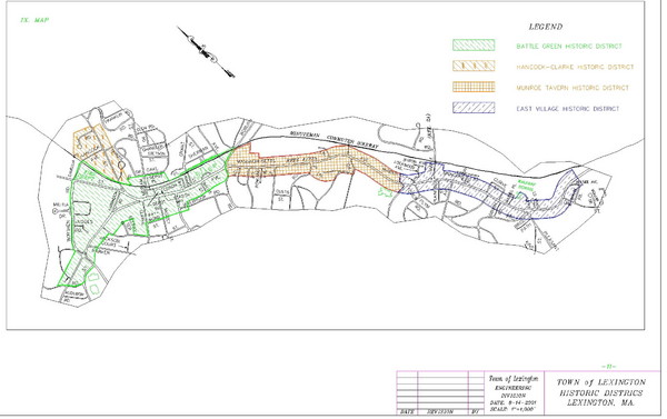 Town of Lexington Historic Districts Map