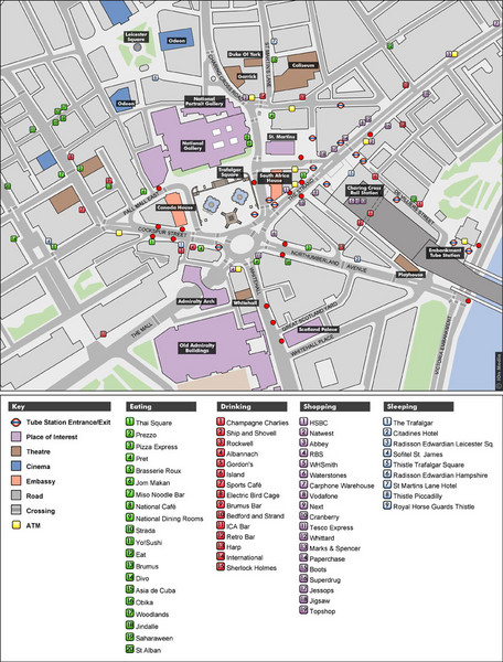 Trafalgar Square Map
