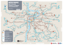 Tram Night Operation Map Tram Night Operation Map