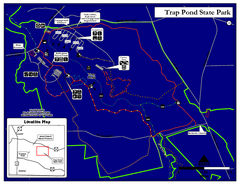 Trap Pond State Park Map