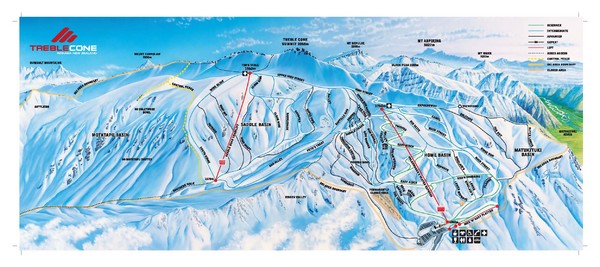 Treble Cone Trail Map