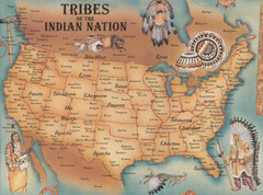 Tribes of the Indian Nation Map