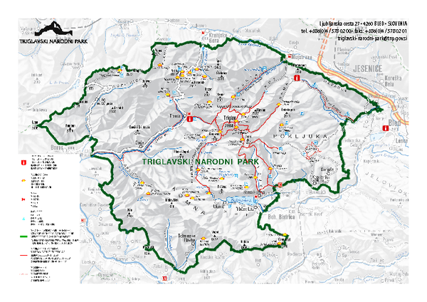 Triglav National Park Map