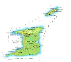 Trinadad and Tobago Map