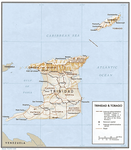Trinidad and Tobago Map