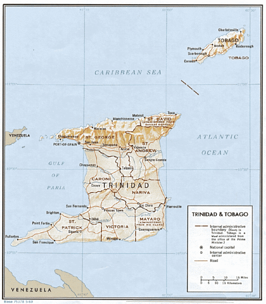 Trinidad & Tobago Map