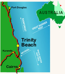 Trinity Beach, Australia Map