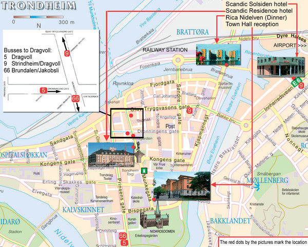 Trondheim, Norway City Map