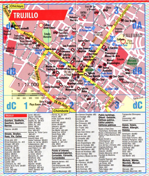 Trujillo Tourist Map