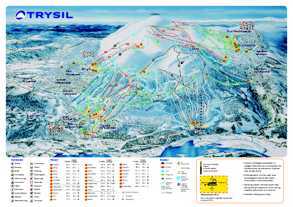 Trysil Ski Trail Map