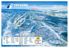 Tryvann Vinterpark Ski Trail Map