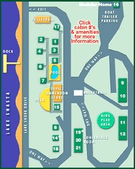 Tsasdi Resort - Shasta Lake Map