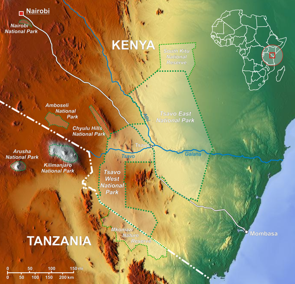 Tsavo National Park Map