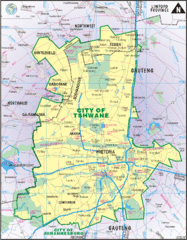 Tshwane City Map Tshwane City Map