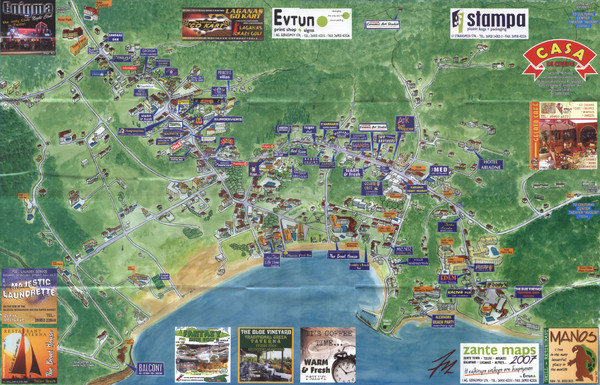 Tsilivi Tourist Map