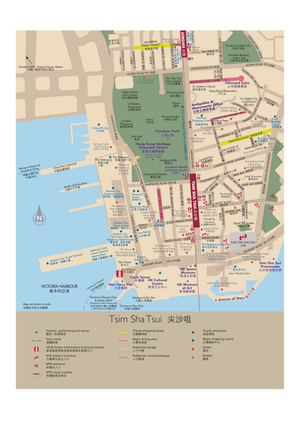 Tsim Sha Tsui Tourist Map