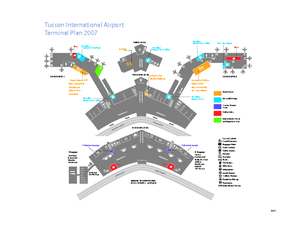 Tucson International Airport Terminal Map
