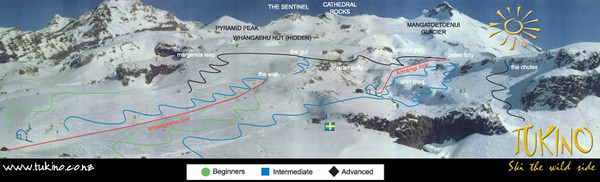 Tukino Ski Trail Map