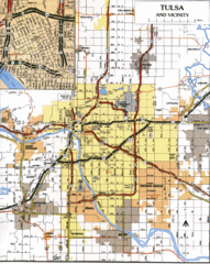 Tulsa, Oklahoma Tourist Map Tulsa, Oklahoma Tourist Map
