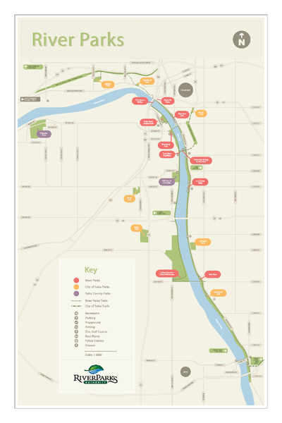 Tulsa Riverparks Map