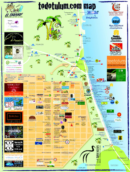 Tulum Tourist Map 2009