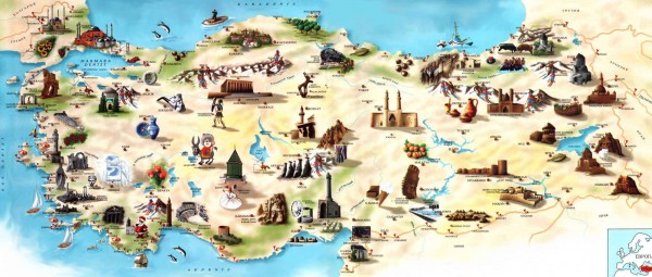 Turkey Tourist Map