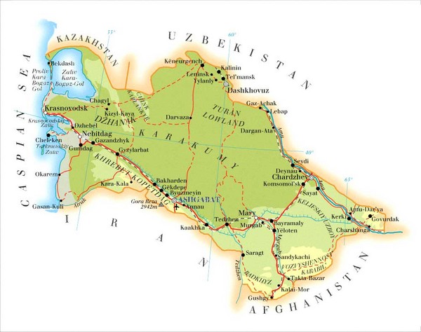 Turkmenistan Map