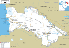 Turkmenistan road Map