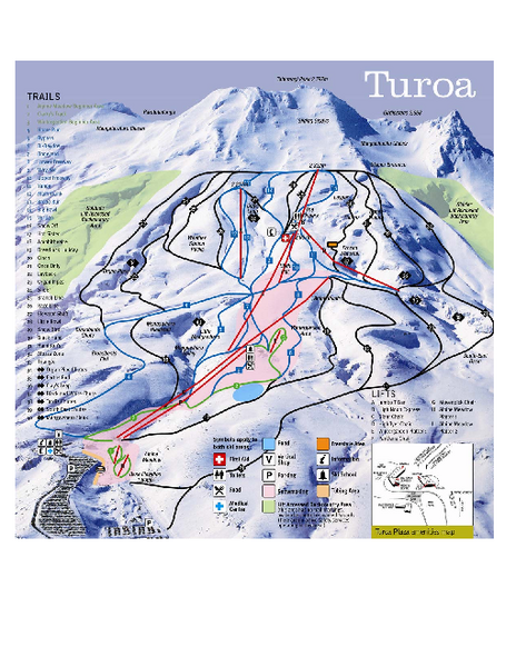 Turoa Ski Trail Map