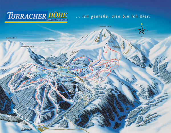 Turracher Höhe Ski Trail Map