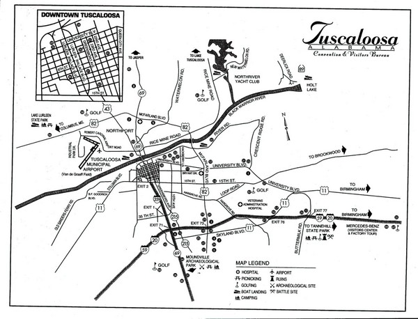 Tuscaloosa Map