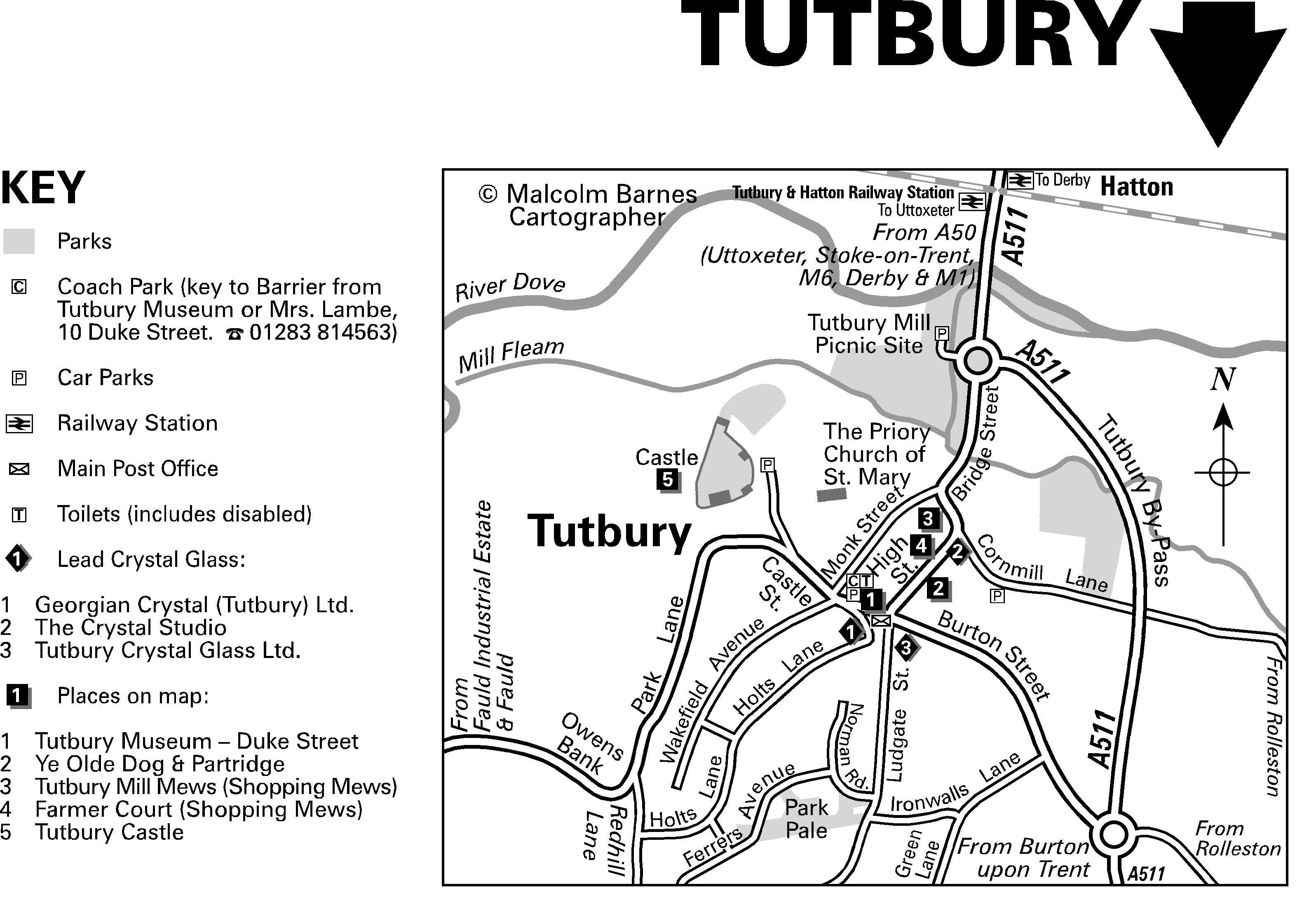 Tutbury Town Centre Map Tutbury England • mappery
