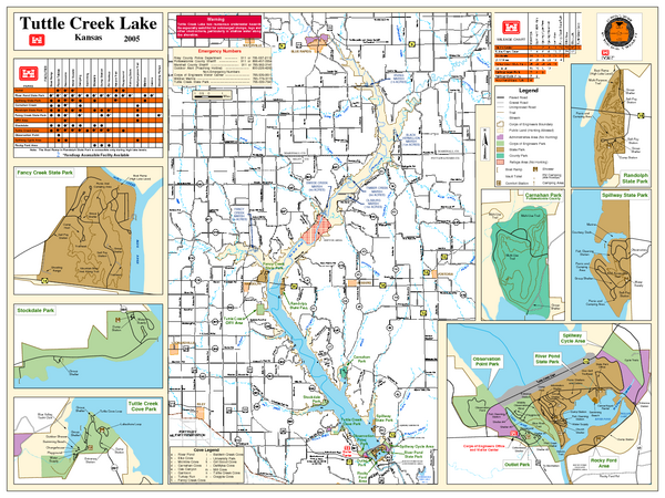 Tuttle Creek Lake Map