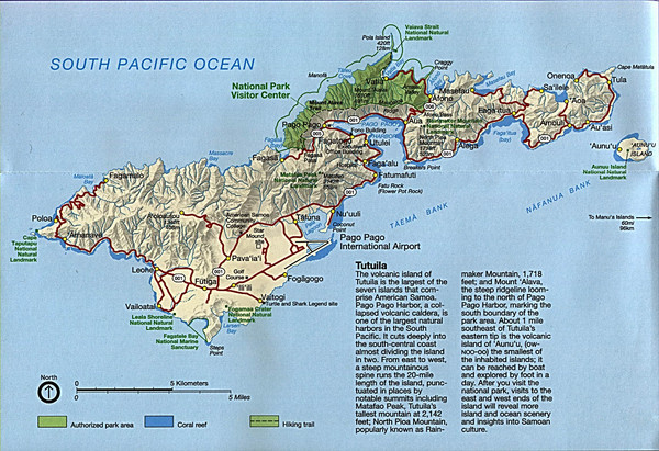 Tutuila Guide Map